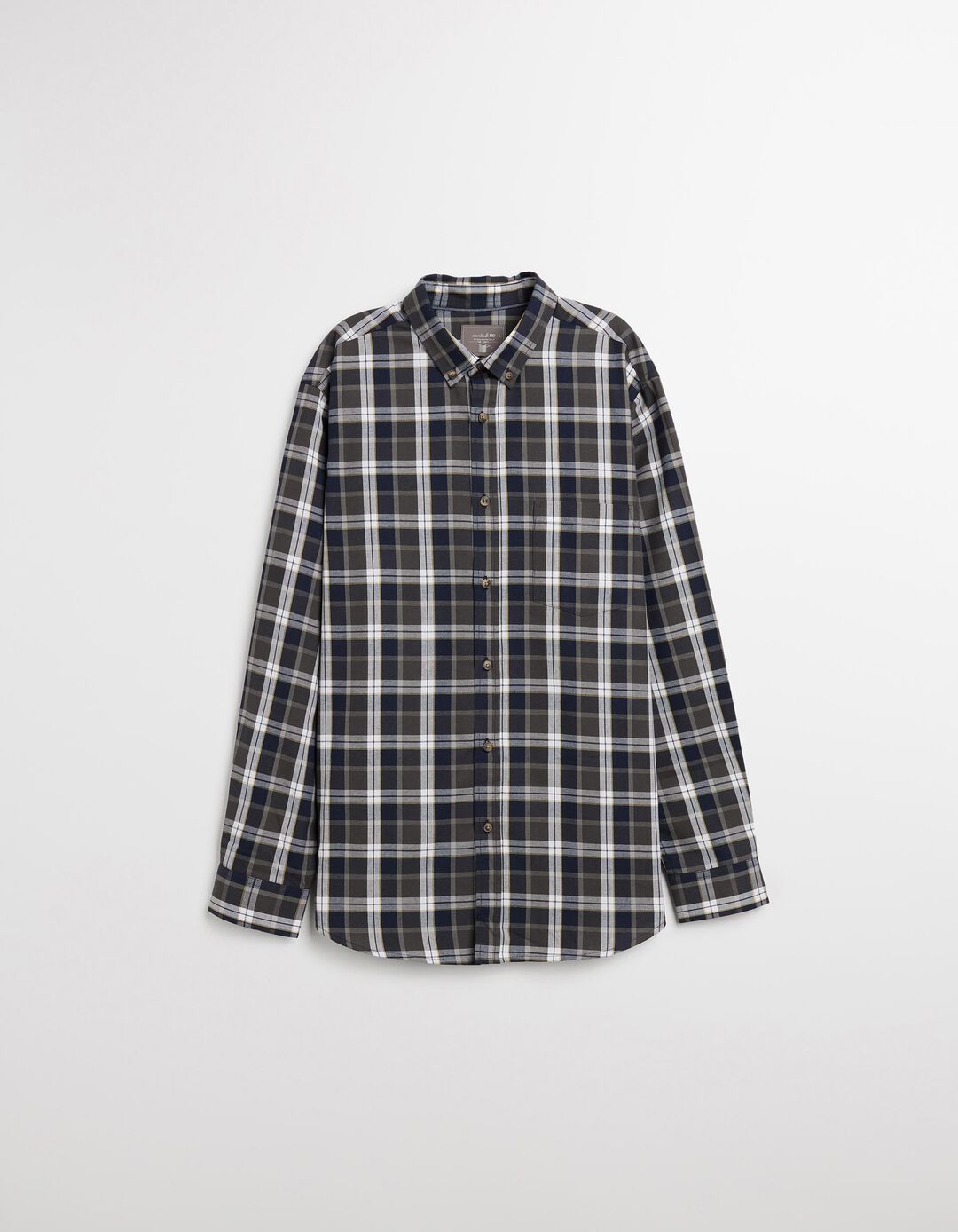 Camisa de Xadrez, Homem, Cinzento