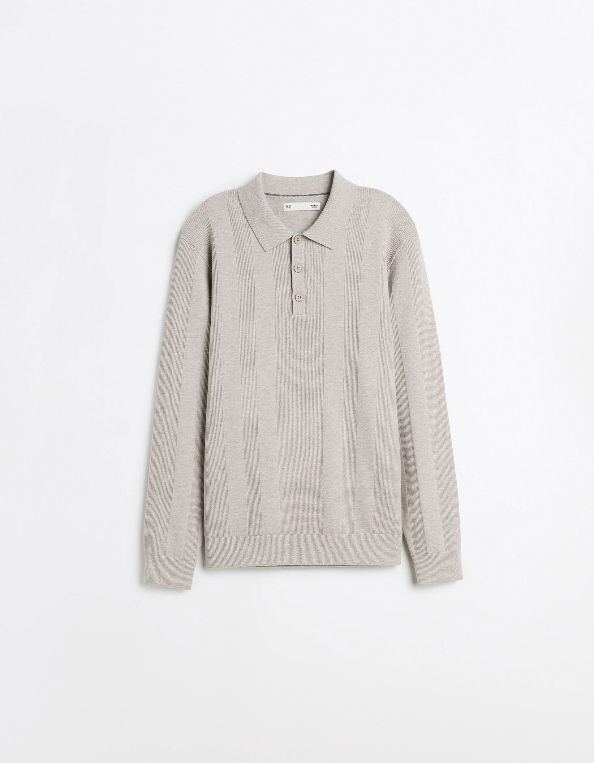 Comprar Online Polo de Malha, Homem, Bege Claro