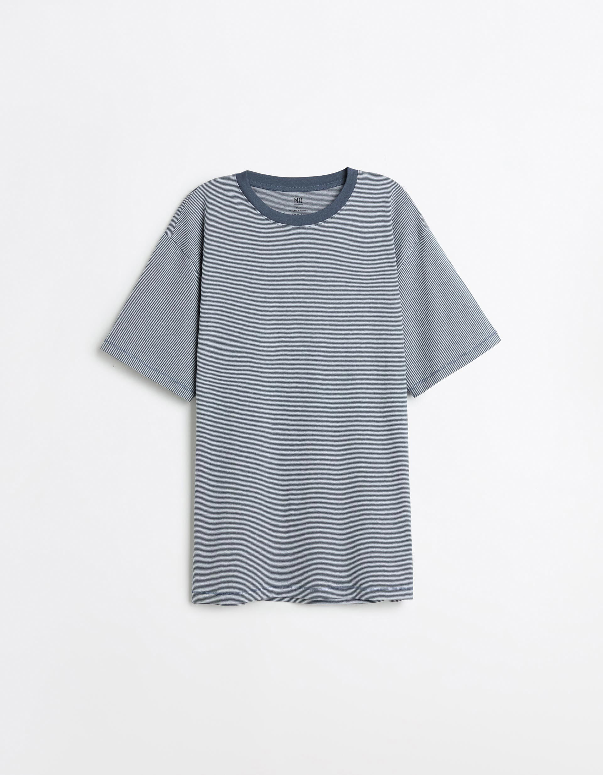 Comprar Online T-shirt Riscas, Homem, Azul Escuro