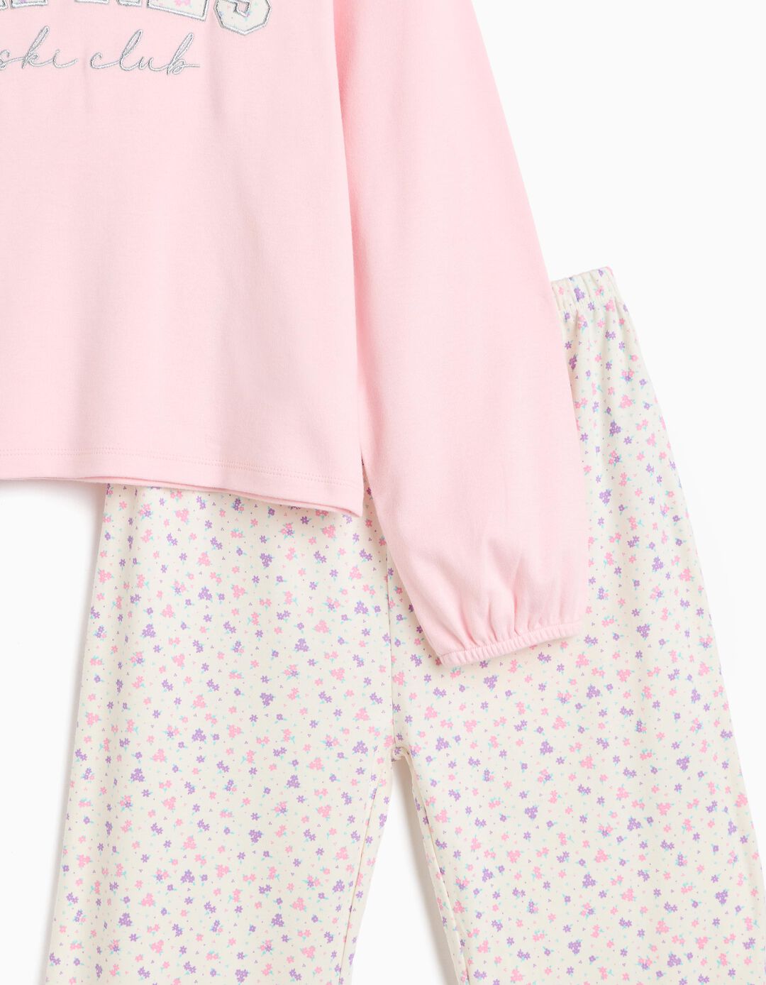 Pijama Interlock, Menina, Rosa