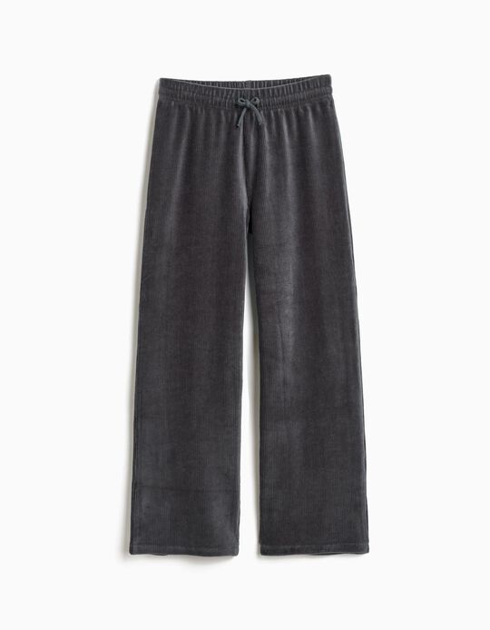 Comprar Online Calças de Veludo, Menina, Cinzento Escuro