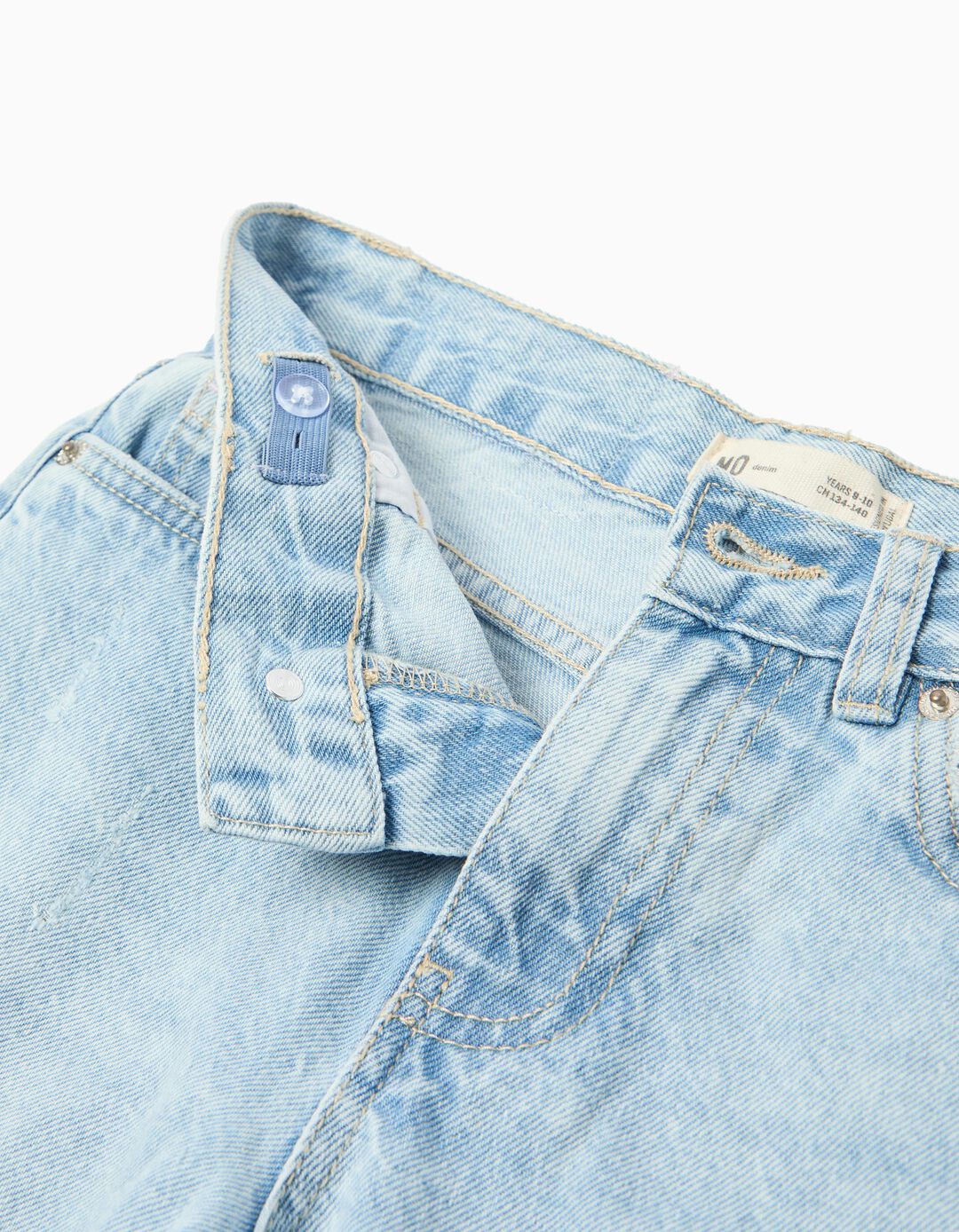 Cal&ccedil;as de Ganga 'Wide Leg', Menina, Azul Claro