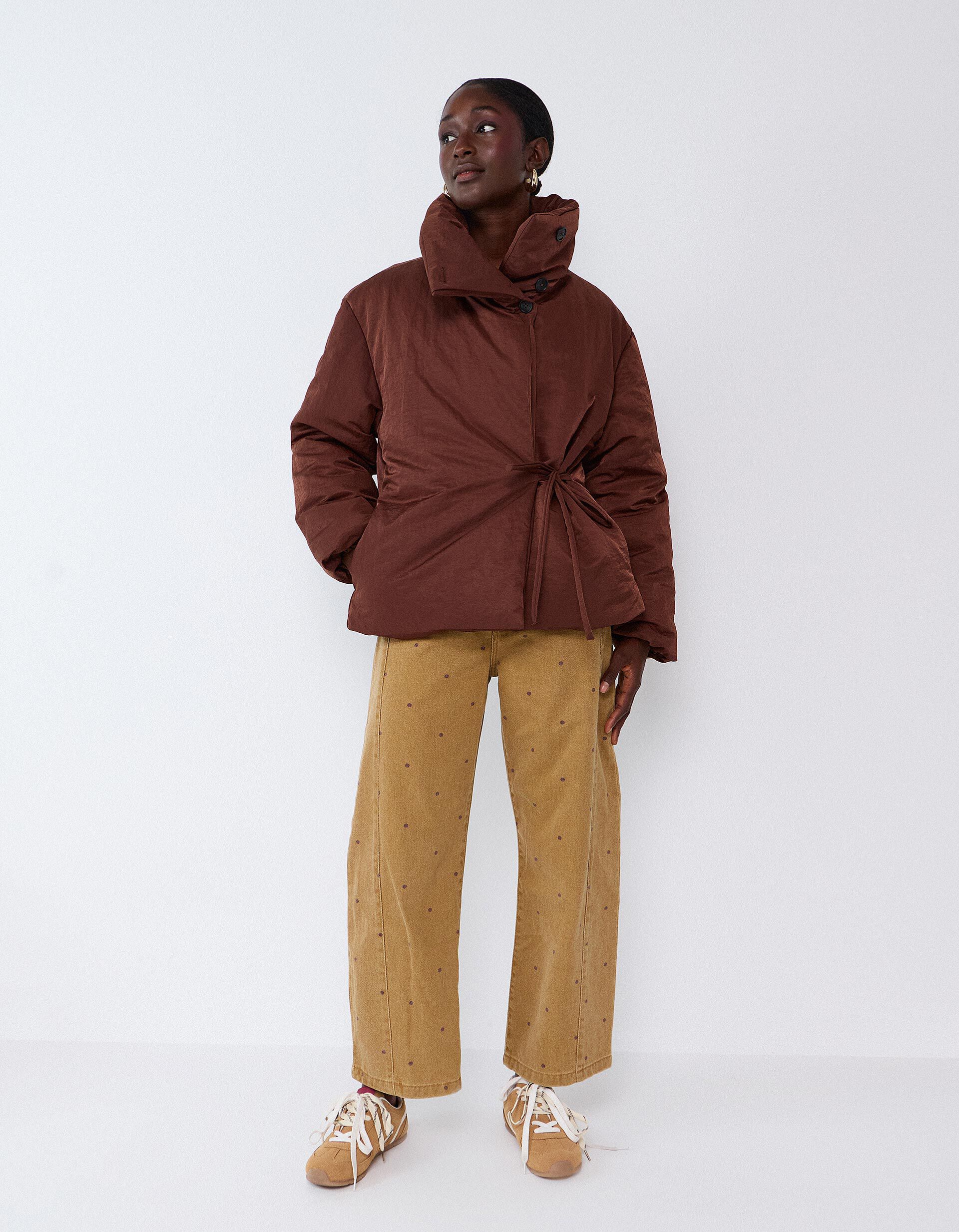 Comprar Online Anoraque Curto, Mulher, Castanho