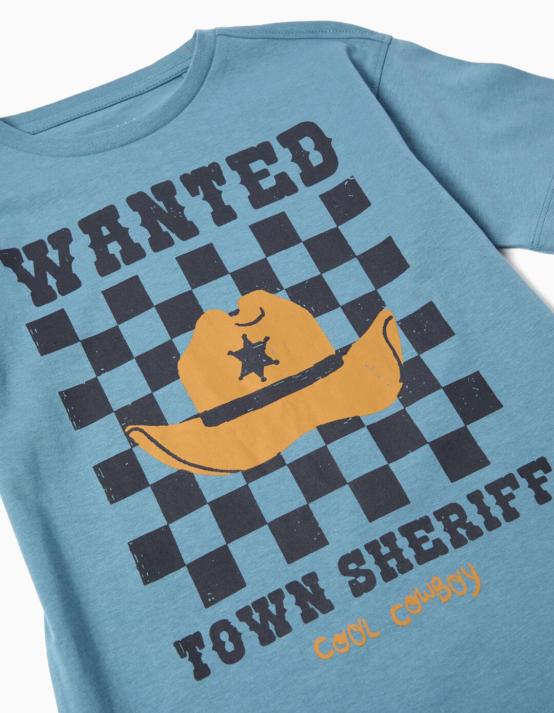 T-shirt Print, Menino, Azul