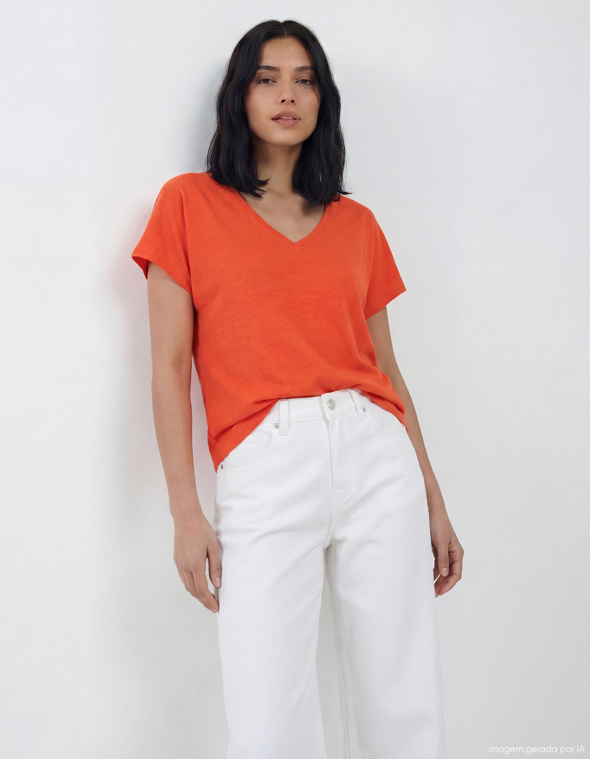 Comprar Online T-shirt, Mulher, Laranja