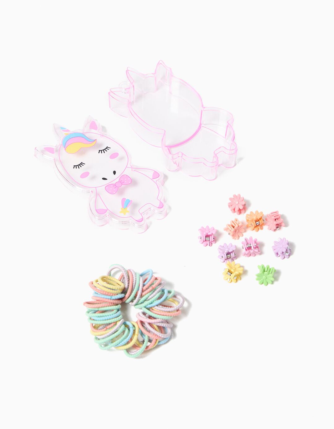Pack Elásticos e Molas de Cabelo, Menina, Multicor 