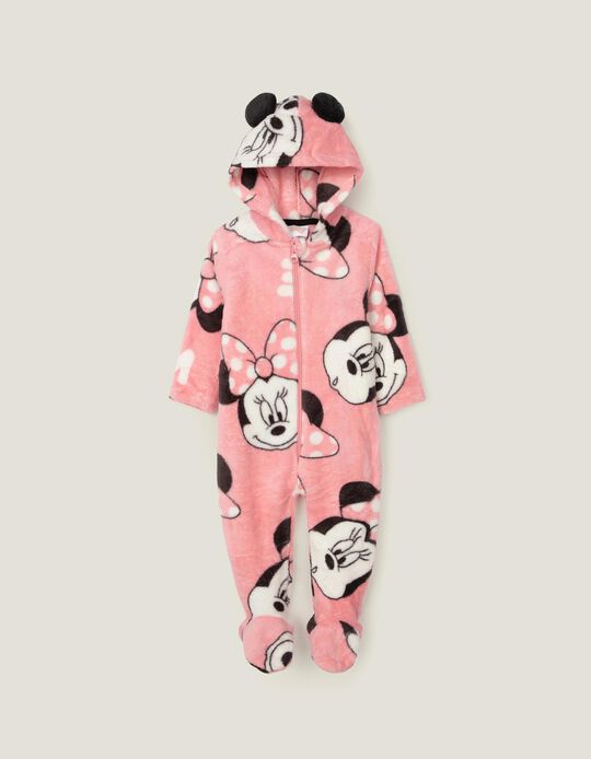 Pijama-Macacão para Bebé Menina 'Minnie', Rosa