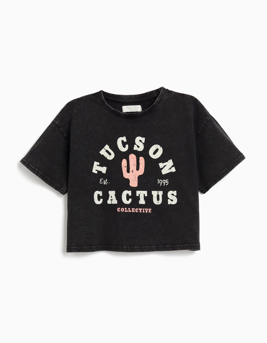 T-shirt Print, Menina, Preto