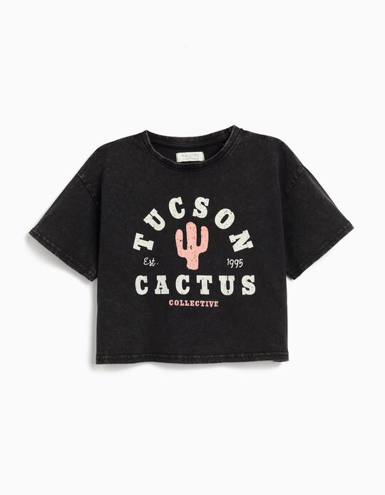 Comprar Online T-shirt Print, Menina, Preto