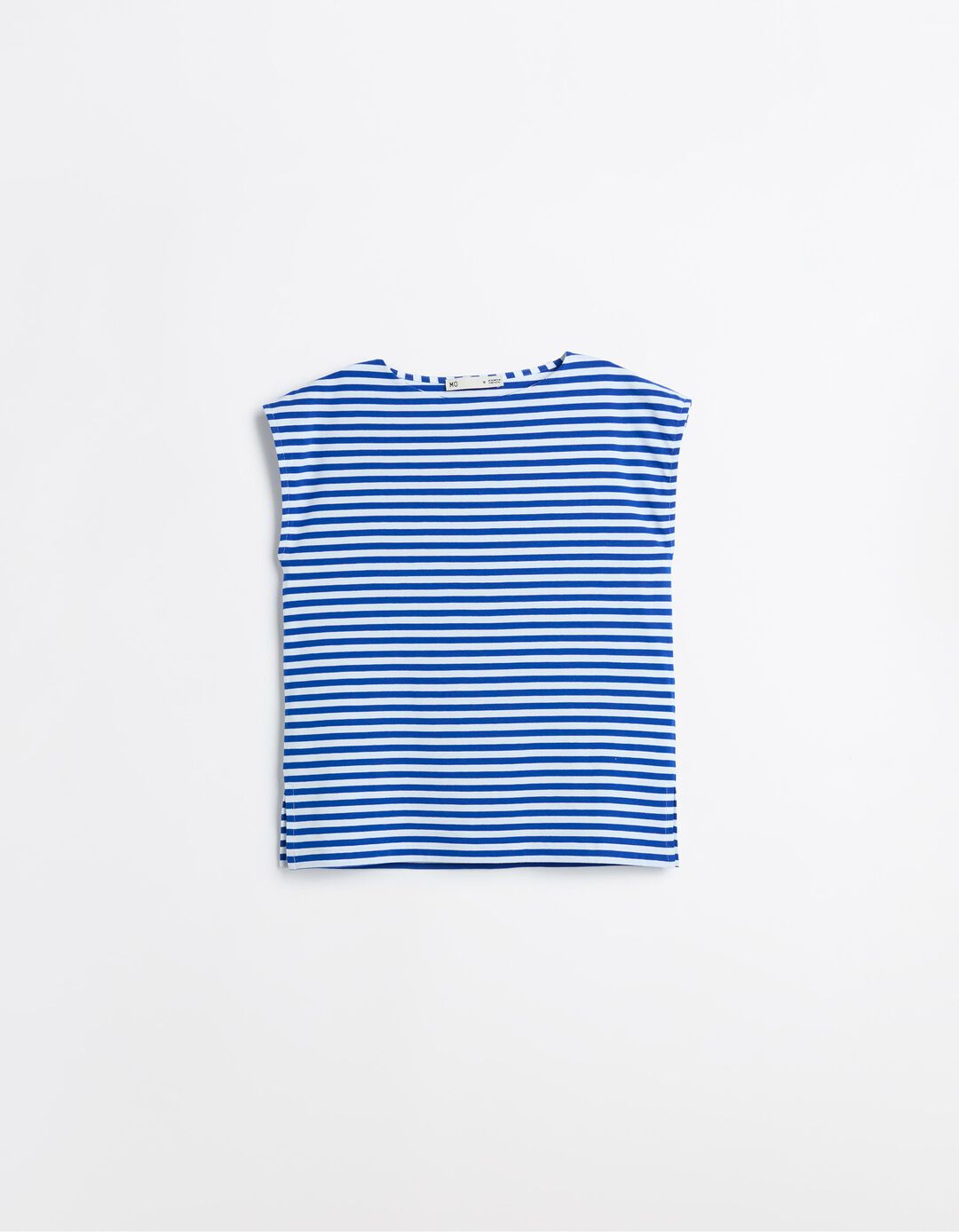 T-shirt Riscas, Mulher, Azul 