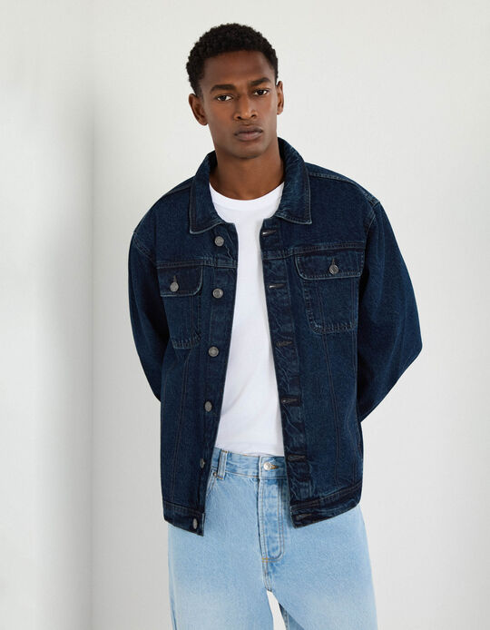 Comprar Online Casaco de Ganga, Homem, Azul Escuro 
