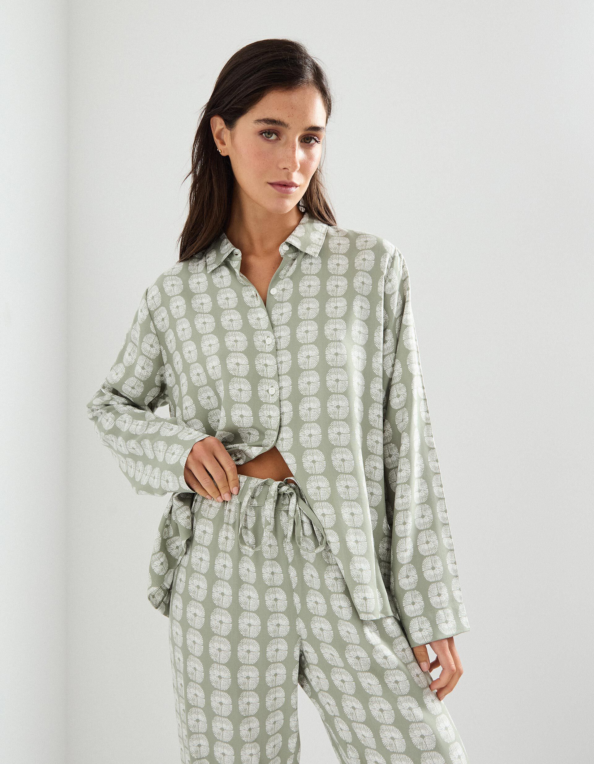 Comprar Online Pijama Viscose, Mulher, Cinzento Claro 