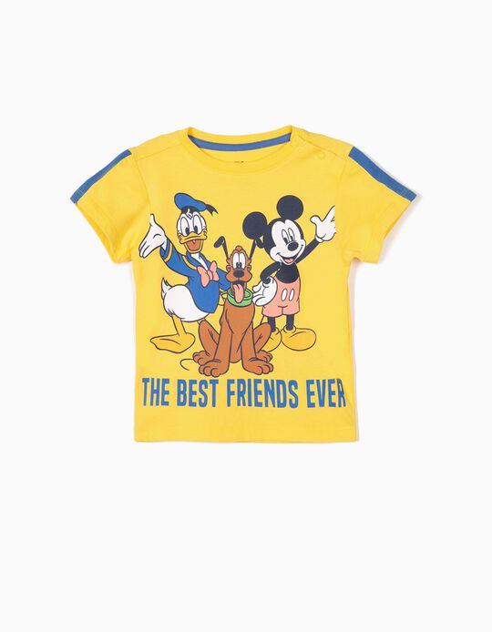 T-shirt para Beb&eacute; Menino 'Mickey & Friends', Amarelo