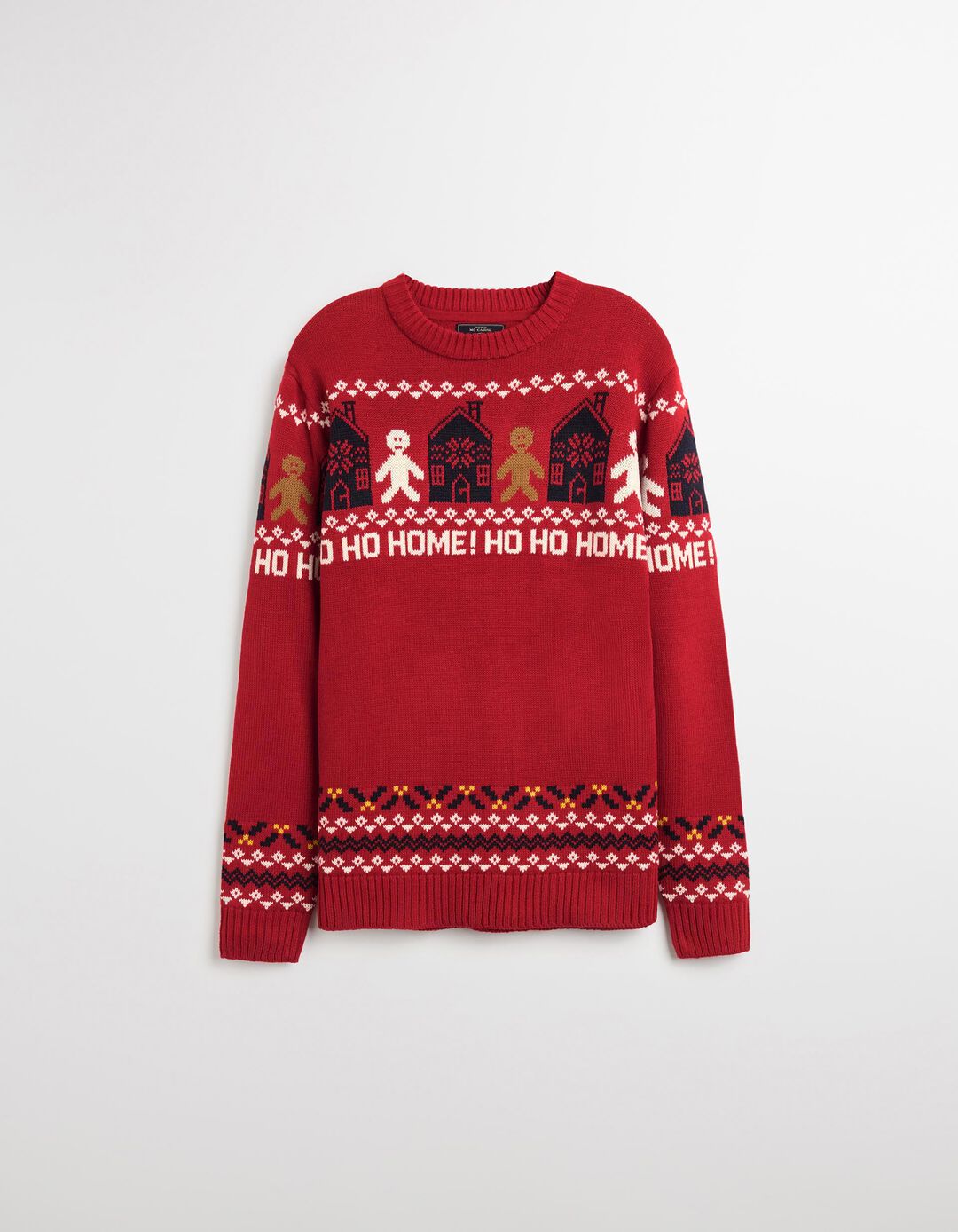 Camisola Natal de Malha, Homem, Vermelho
