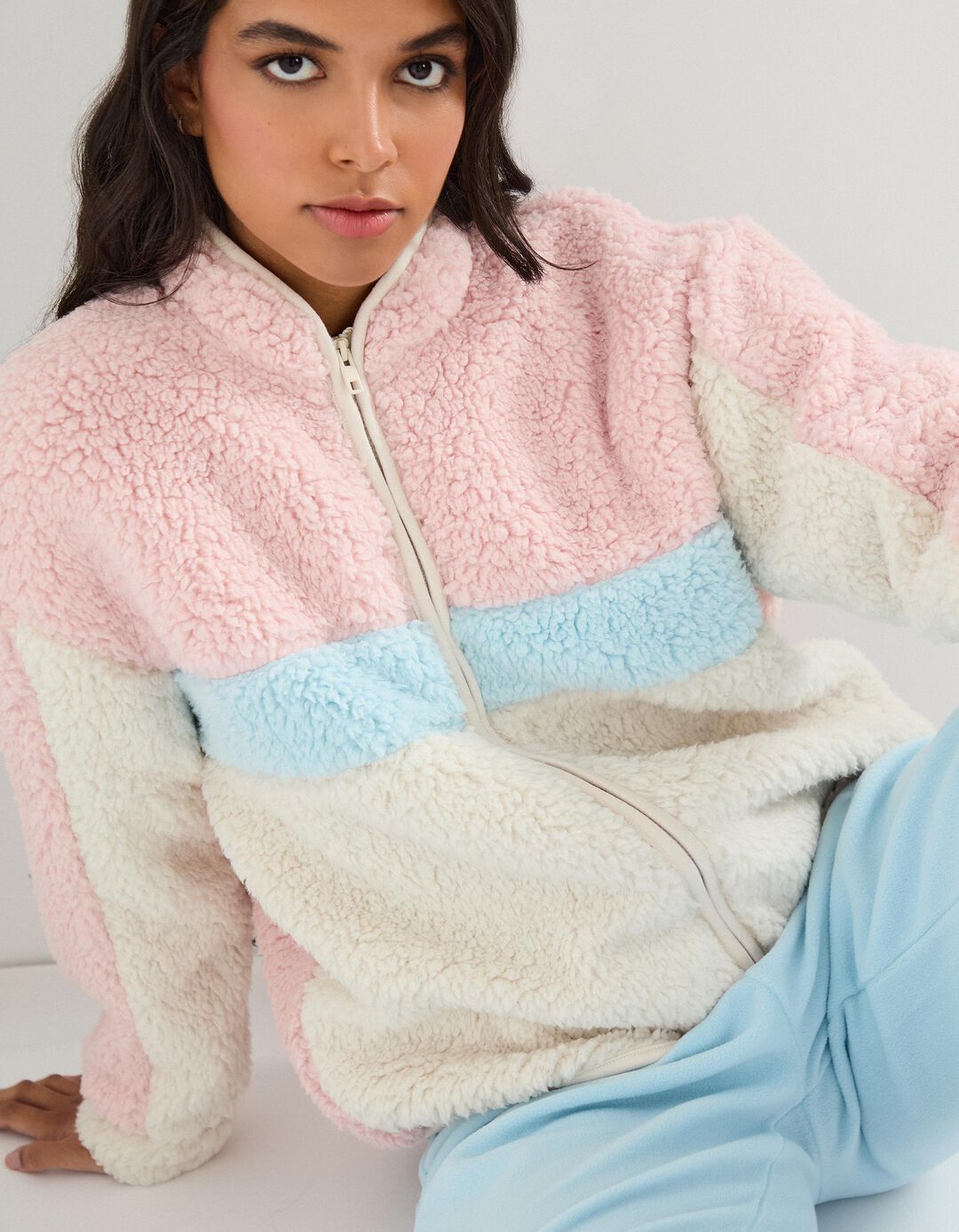 Casaco Sherpa, Mulher, Cru 