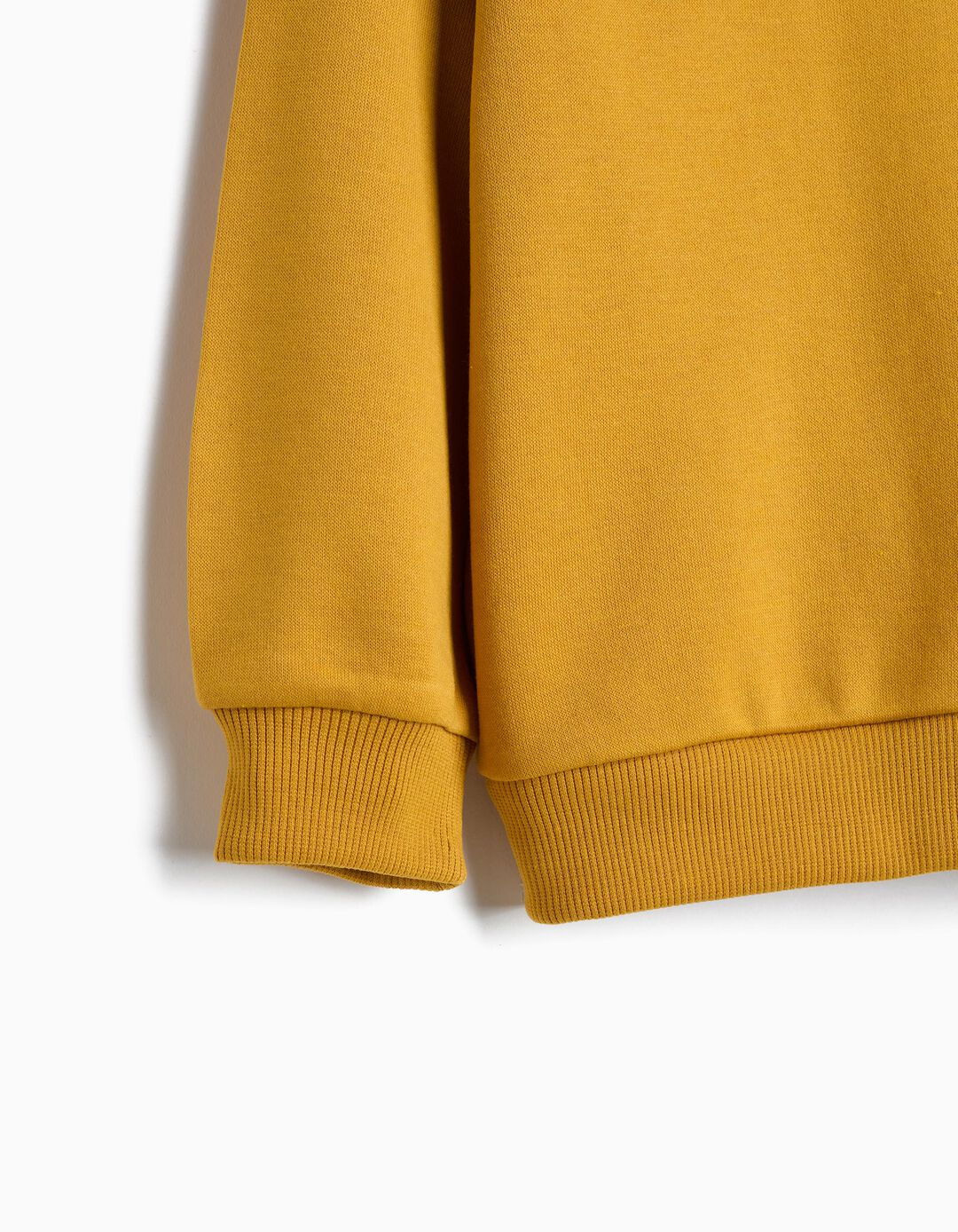Sweatshirt De Felpa, Menino, Amarelo Escuro