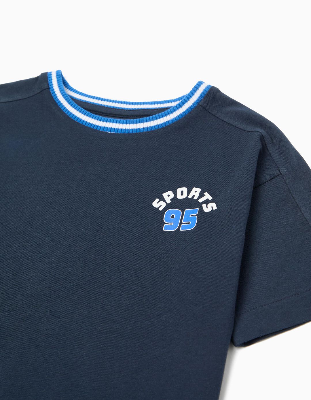 T-shirt Estampado, Menino, Azul