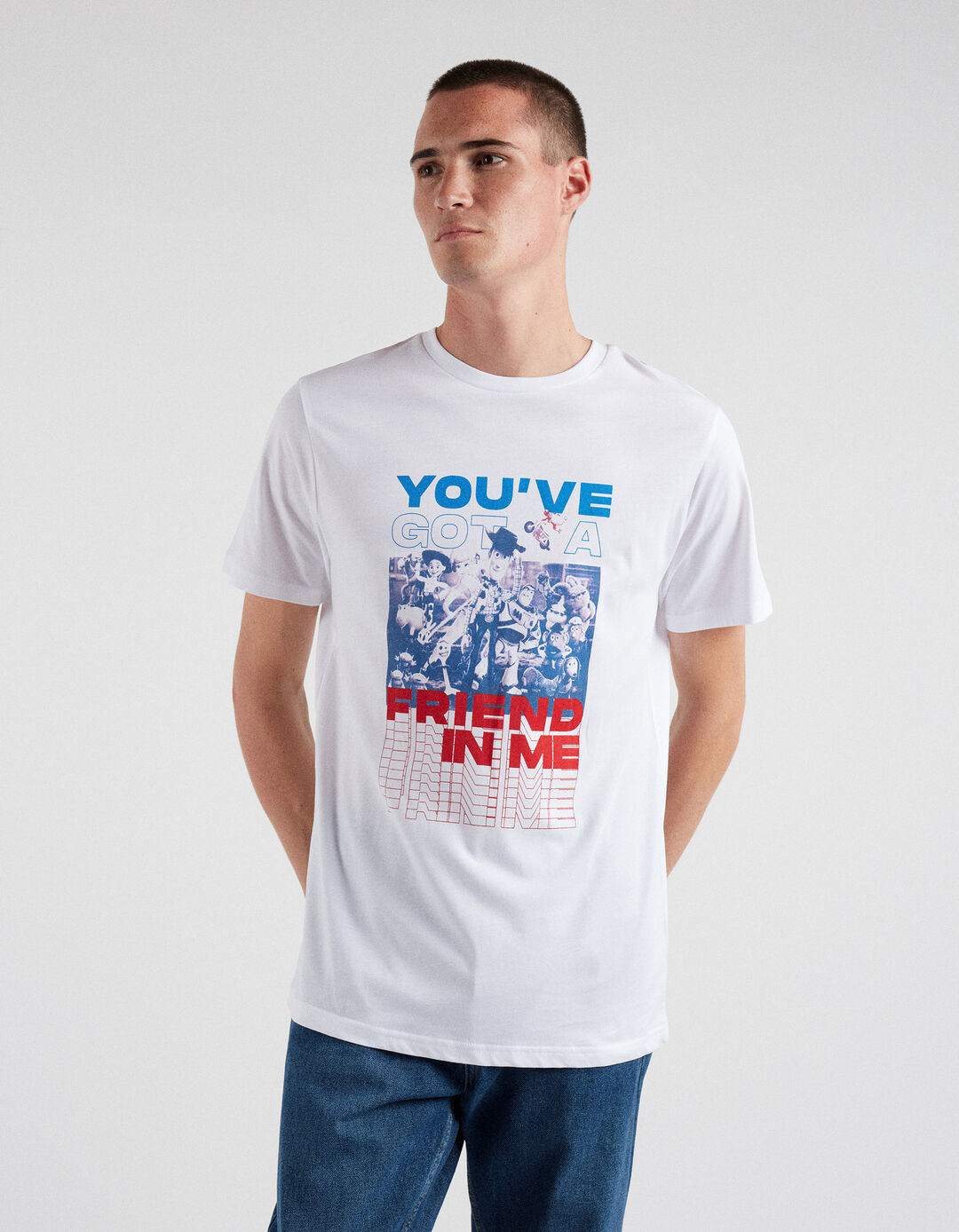 'Disney' T-shirt, Men, White