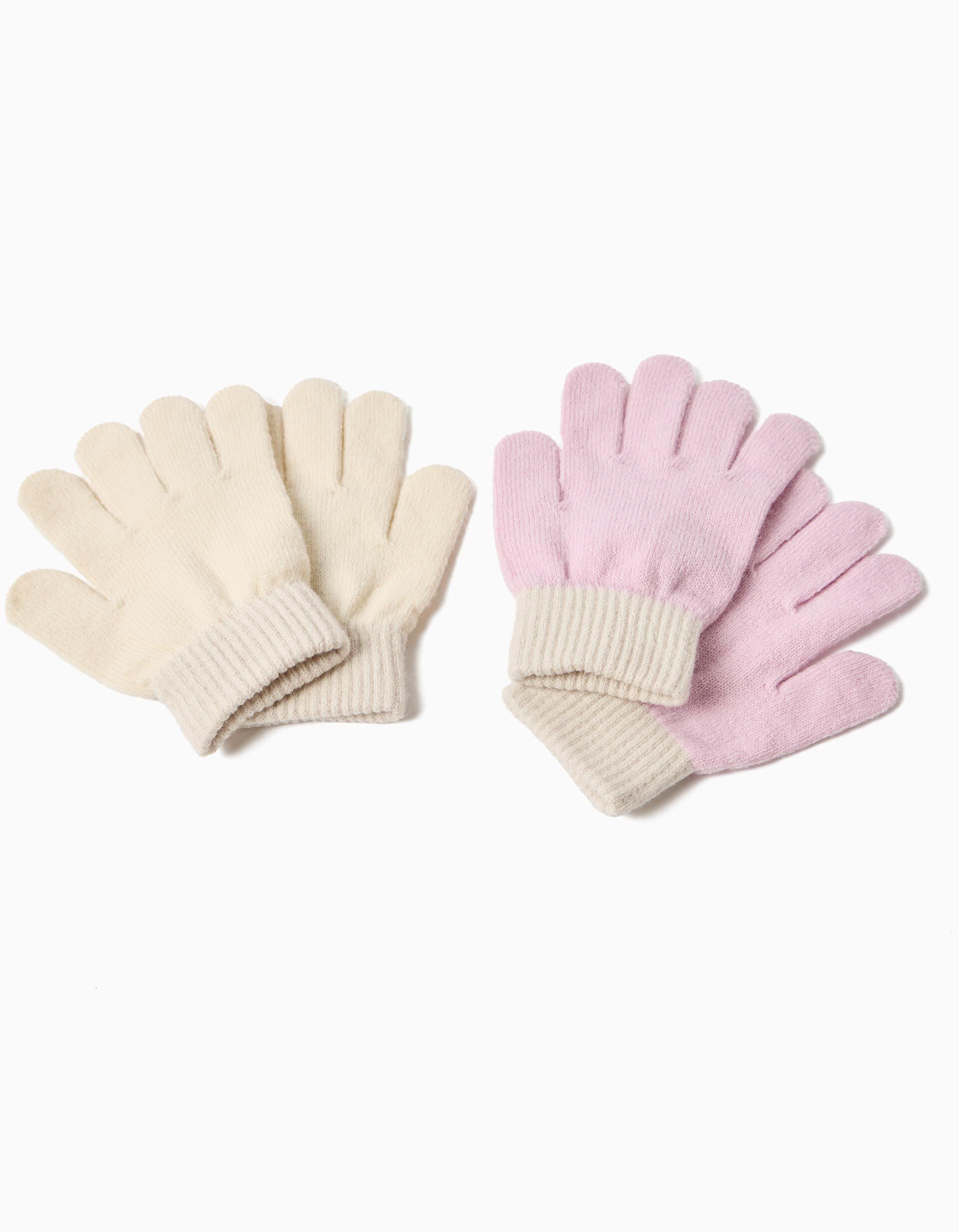 Comprar Online Pack De 2 Pares de Luvas, Menina, Multicor