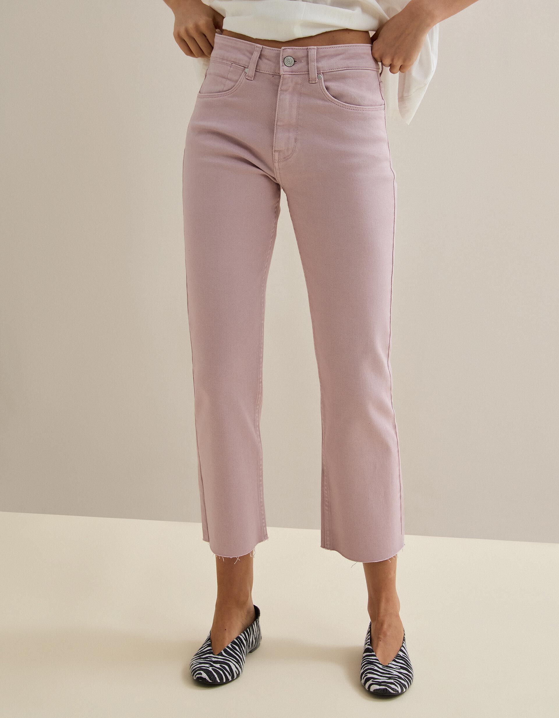 Comprar Online Cal&ccedil;as de Ganga 'Straight Cropped', Mulher, Rosa