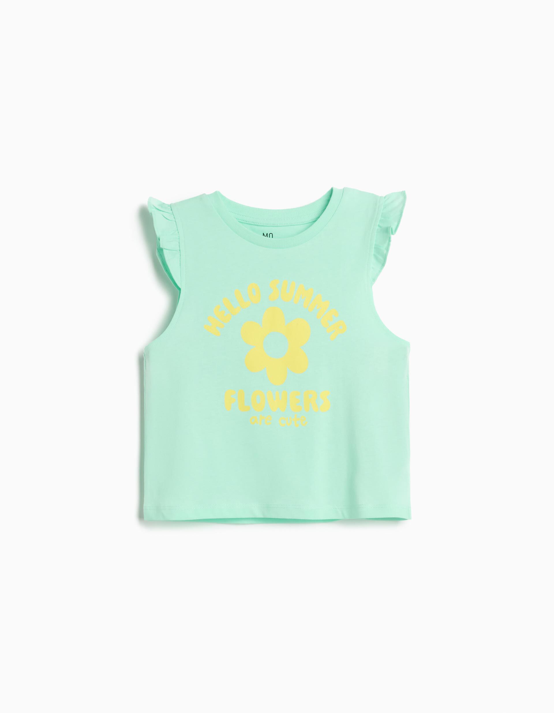 Comprar Online T-shirt Estampada, Menina, Verde Claro