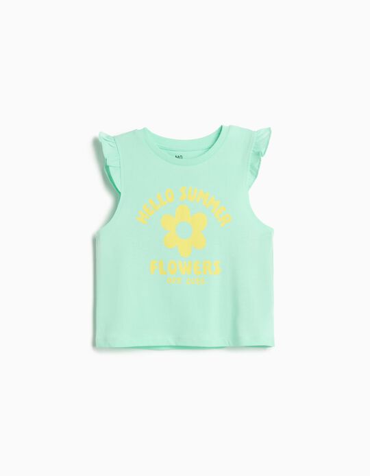Comprar Online T-shirt Estampada, Menina, Verde Claro
