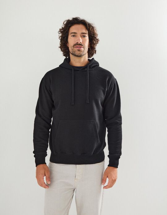 Comprar Online Sweatshirt com Capuz, Homem, Preto