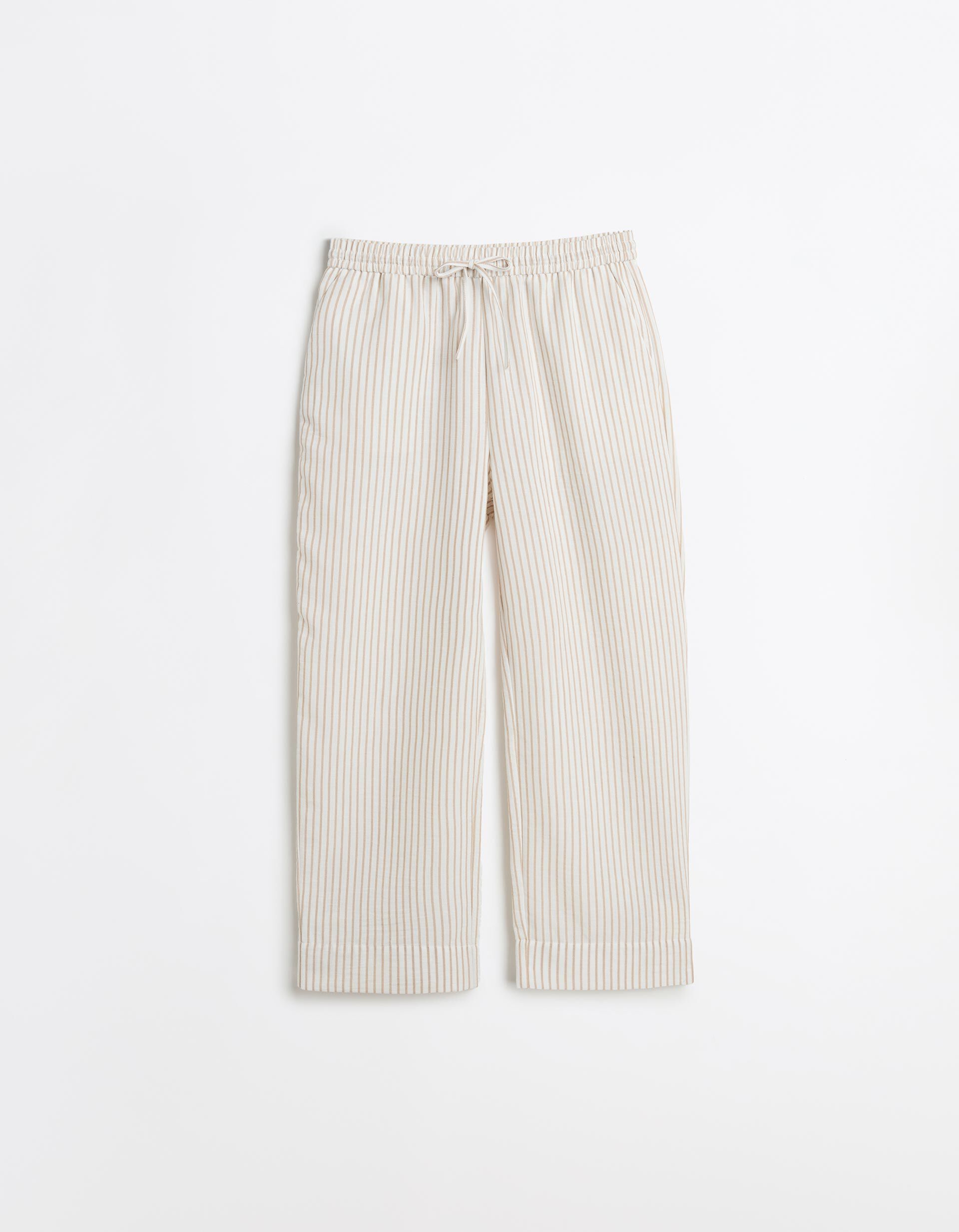 Comprar Online Cal&ccedil;as Riscas, Mulher, Bege