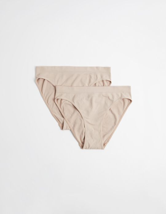 Comprar Online Pack 2 Cuecas sem Costuras, Mulher, Bege