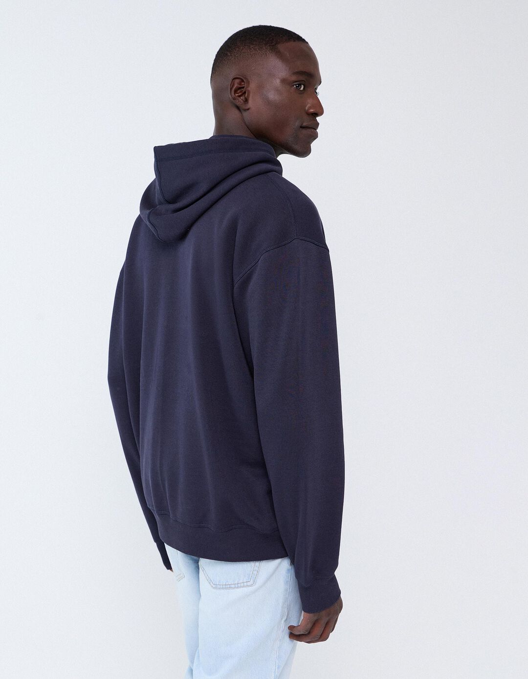 Sweatshirt Com Capuz, Homem, Azul Escuro