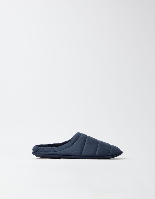 Comprar Online Chinelos De Quarto, Homem, Azul Escuro