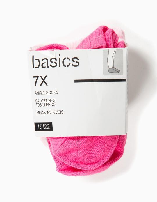 Pack 7 Pares Meias Pelo Tornozelo