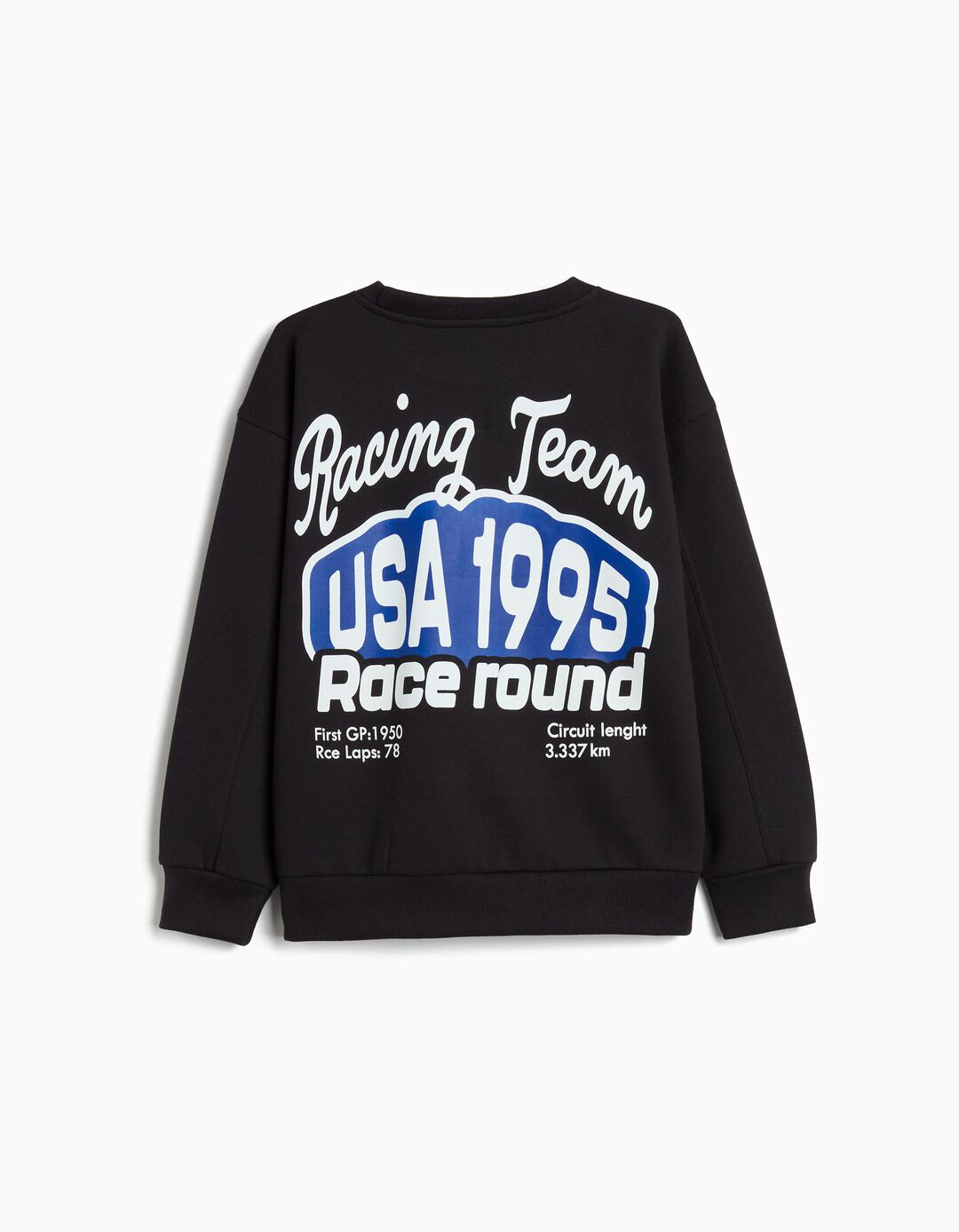 Sweatshirt de Felpa, Menino, Preto