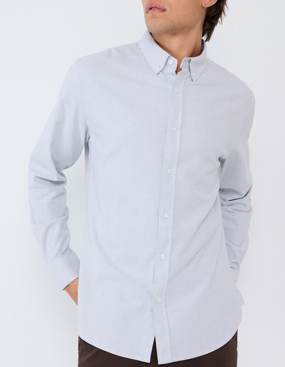 Camisa Oxford, Homem, Verde