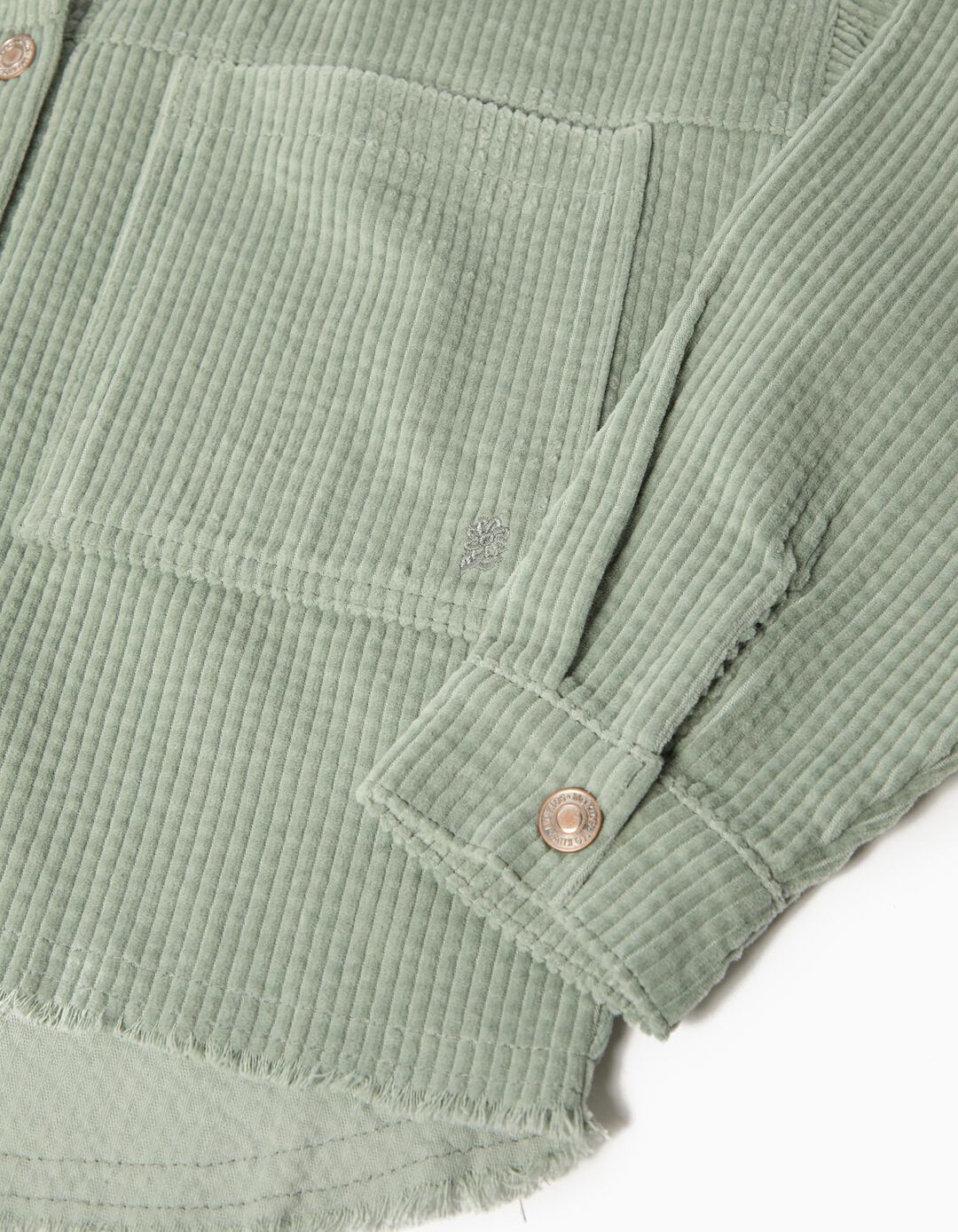Sobrecamisa, Menina, Verde