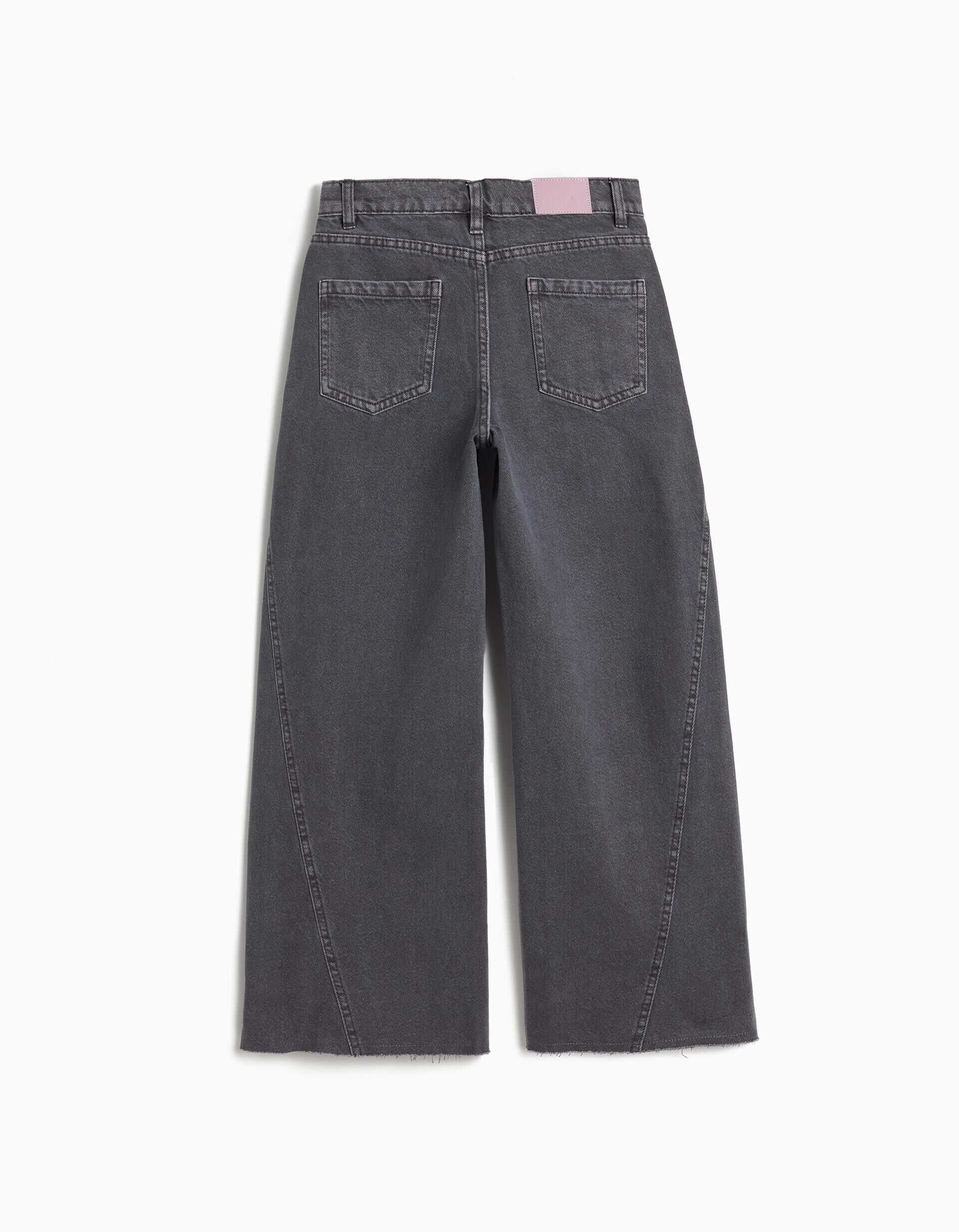 Comprar Online Cal&ccedil;as de Ganga 'Wide Leg', Menina, Cinzento Escuro