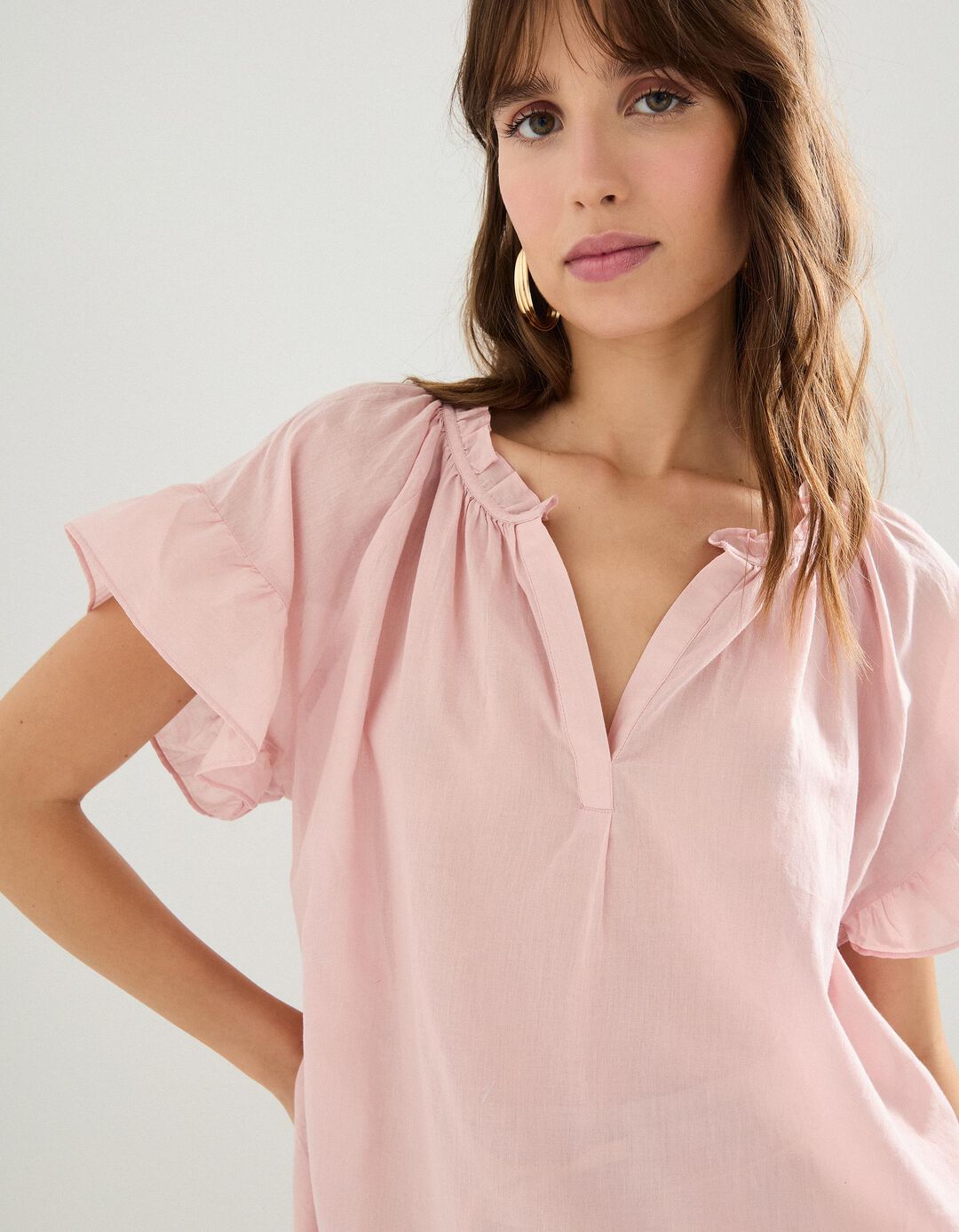 Blusa, Mulher, Rosa Claro