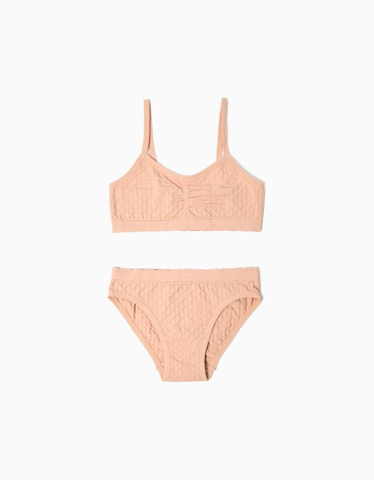 Comprar Online Pack Cuecas e Top, Menina, Rosa Claro