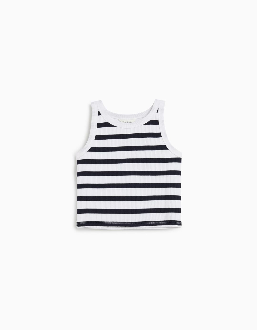 Tank Top de Riscas, Menina, Azul Escuro