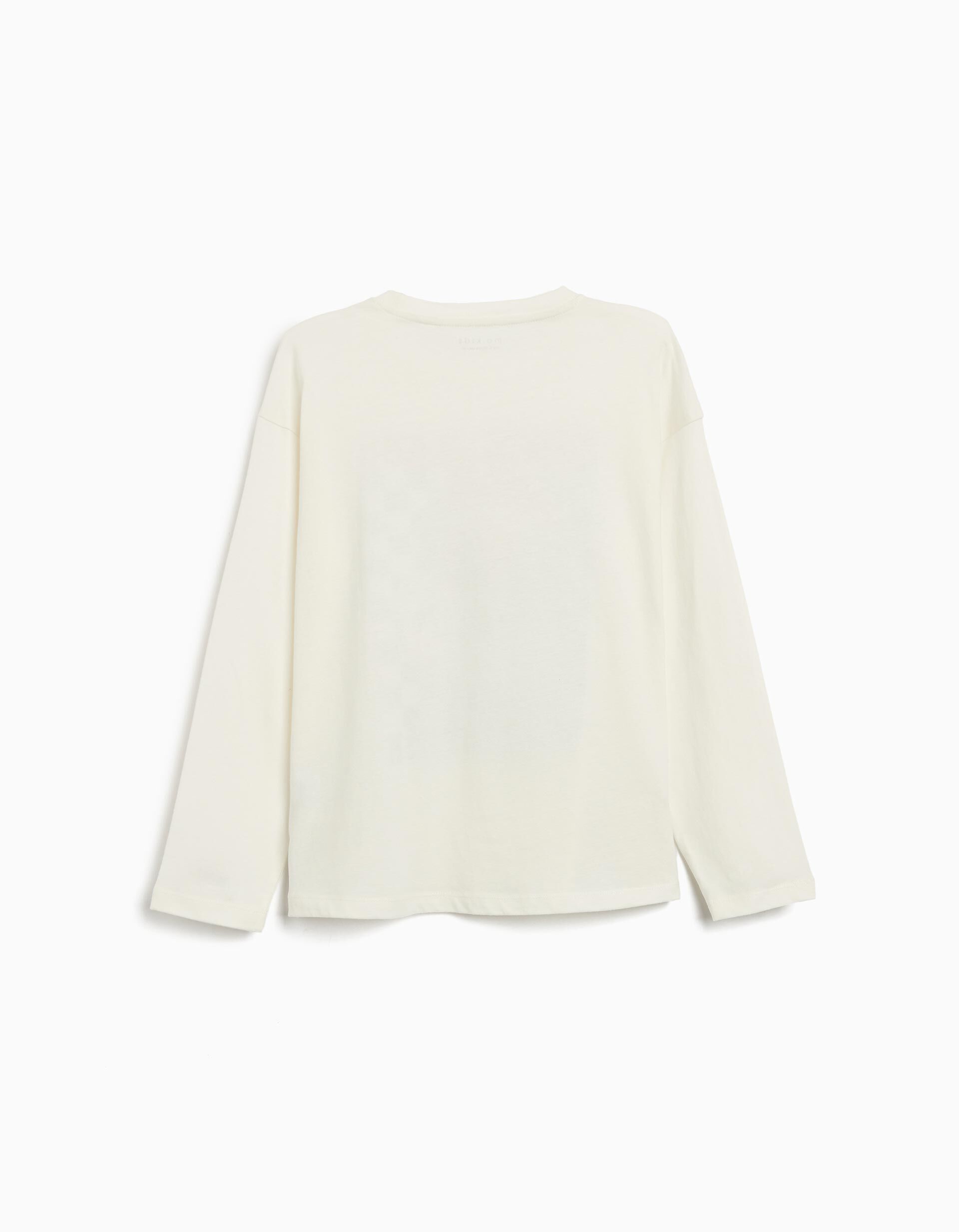 Comprar Online T-shirt de Manga Comprida de Natal, Menino, Bege 