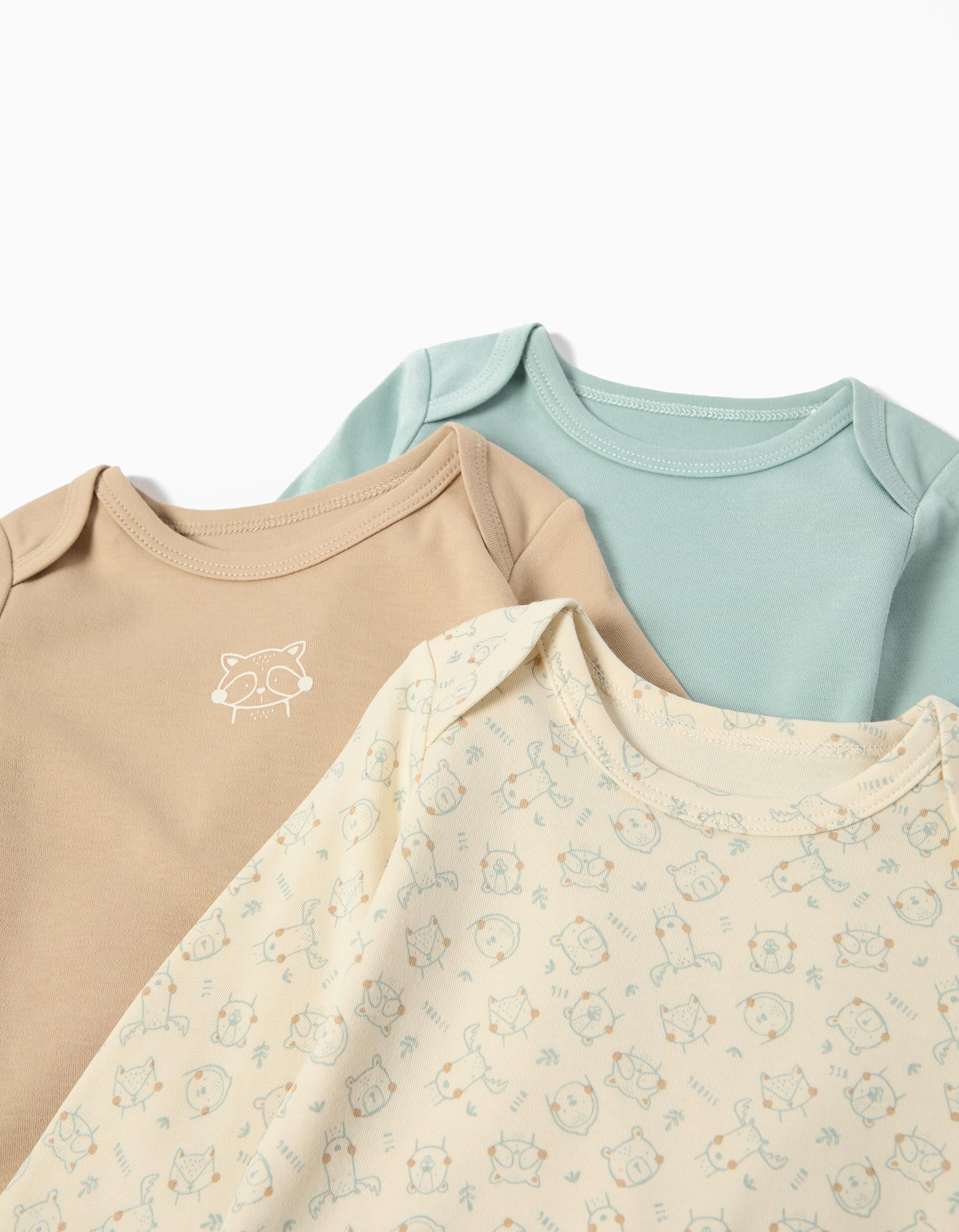 Comprar Online Pack 3 Bodies de Manga Comprida, Menino, Multicor