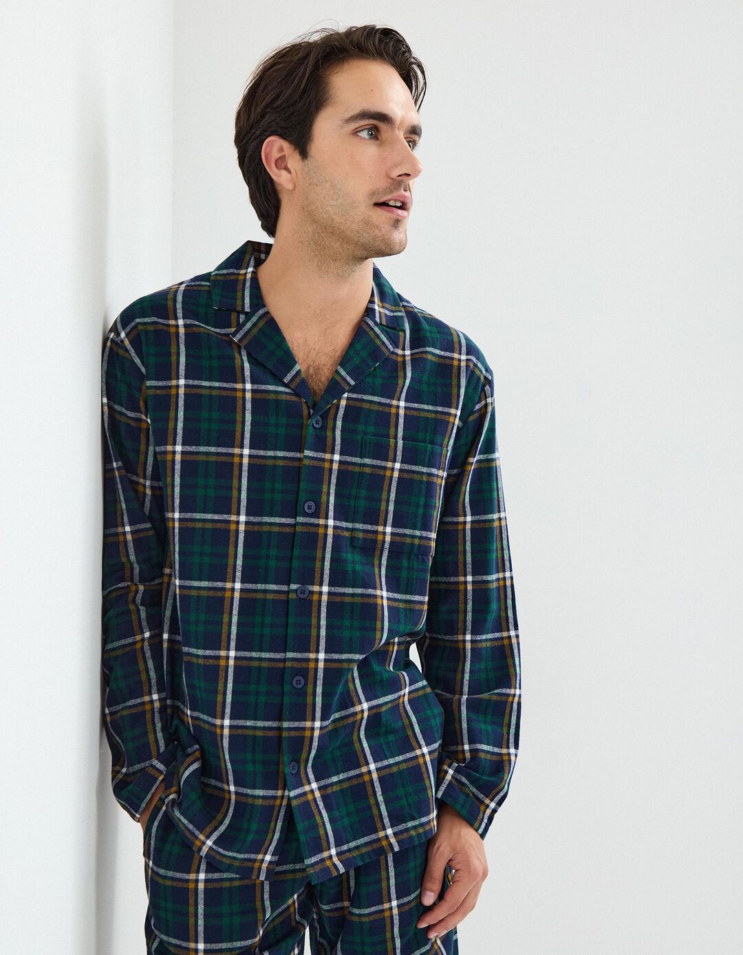 Pijama, Homem, Azul