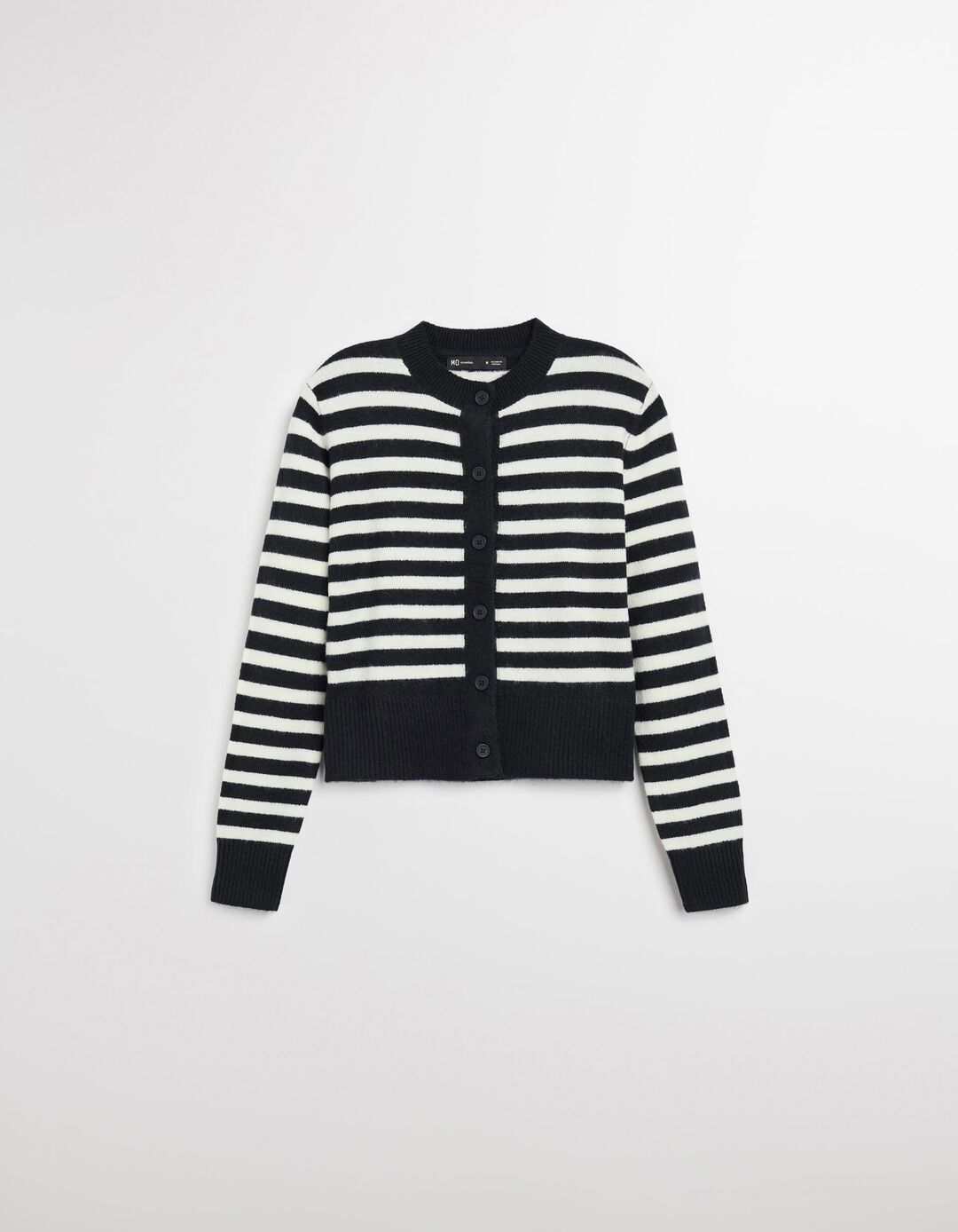 Casaco de Malha Riscas, Mulher, Azul Escuro