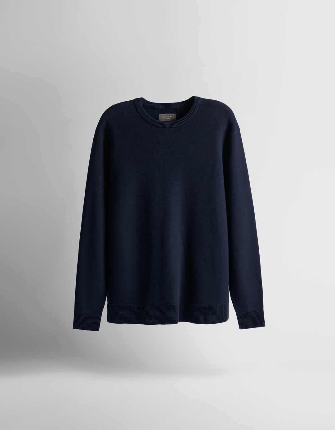 Textured Knit Sweater, Men, Dark Blue