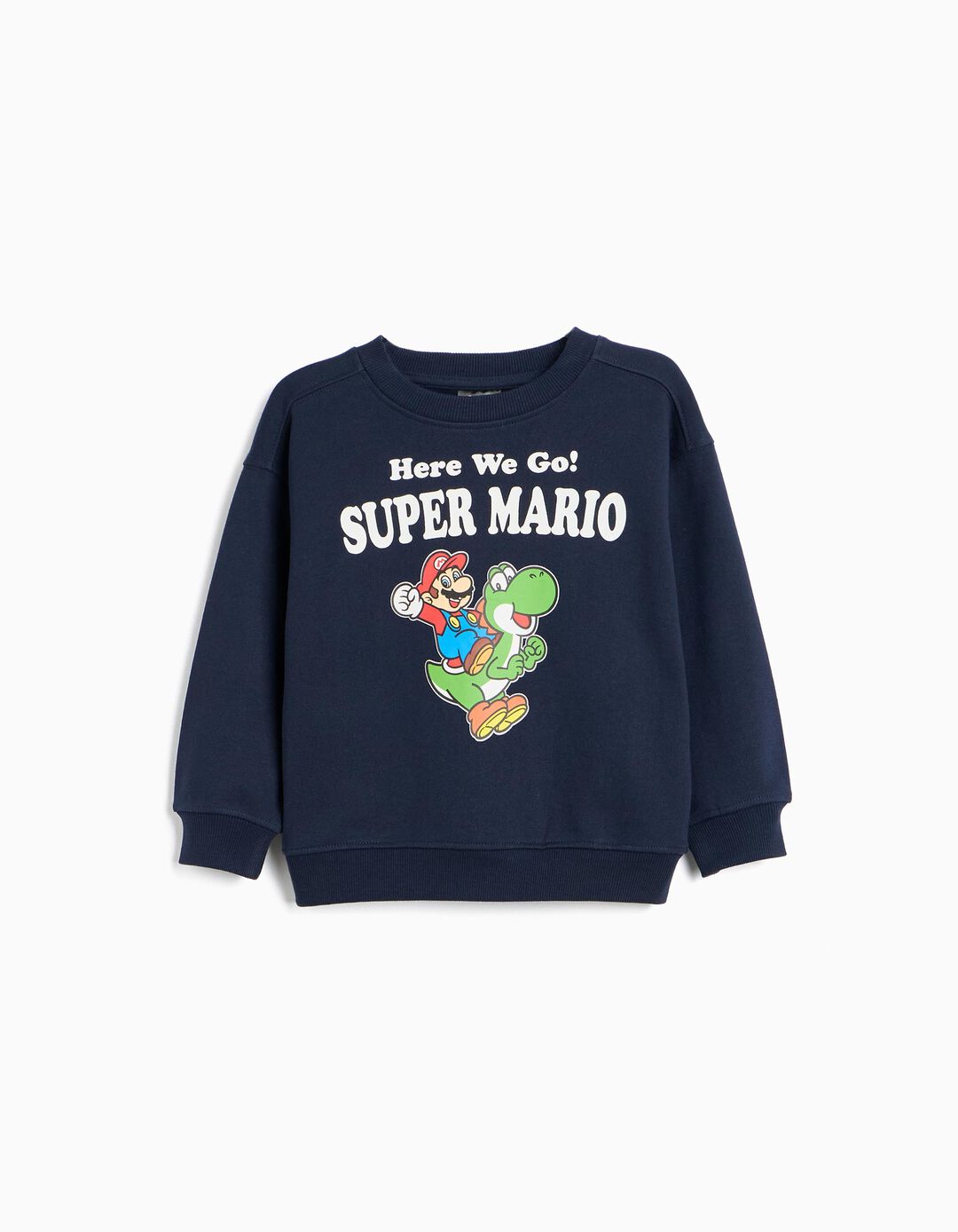 Sweatshirt 'Super Mario', Menino, Azul Escuro