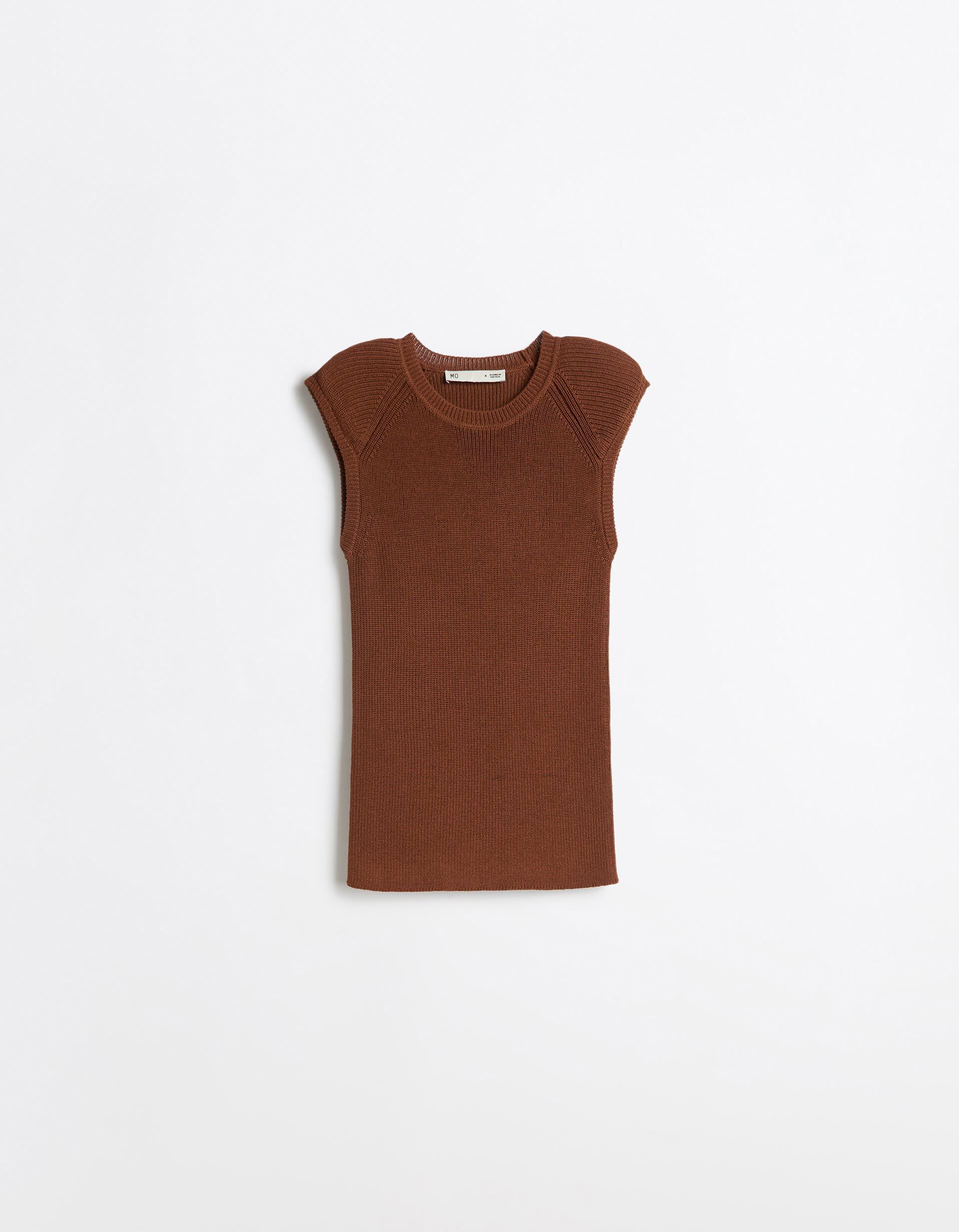 Comprar Online Sweater Sem Mangas, Mulher, Castanho Claro