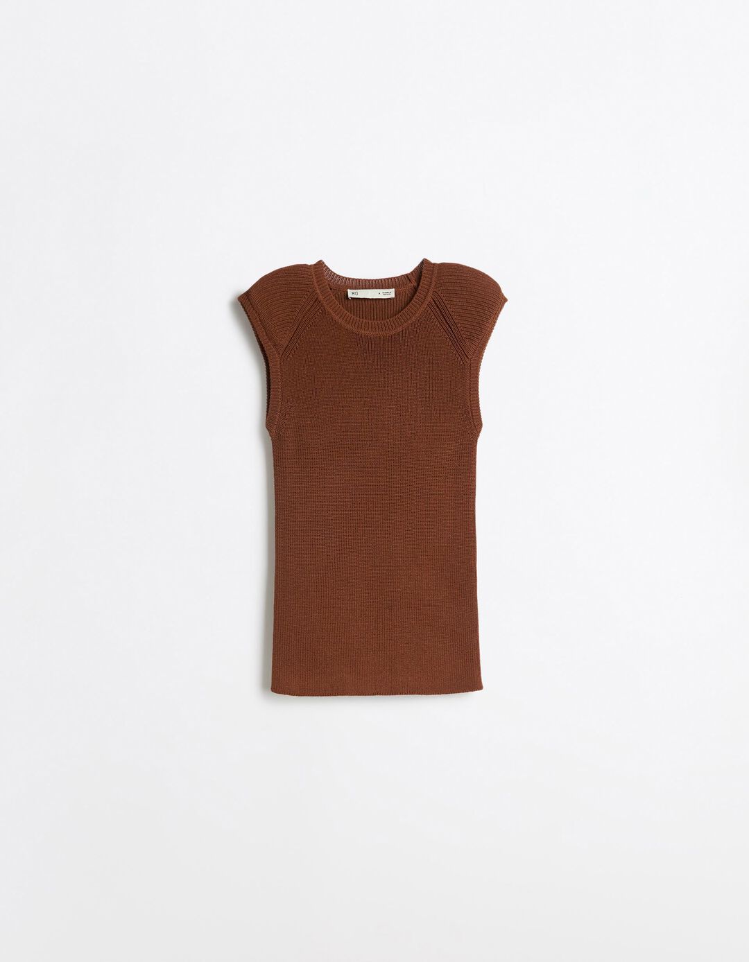 Sweater Sem Mangas, Mulher, Castanho Claro