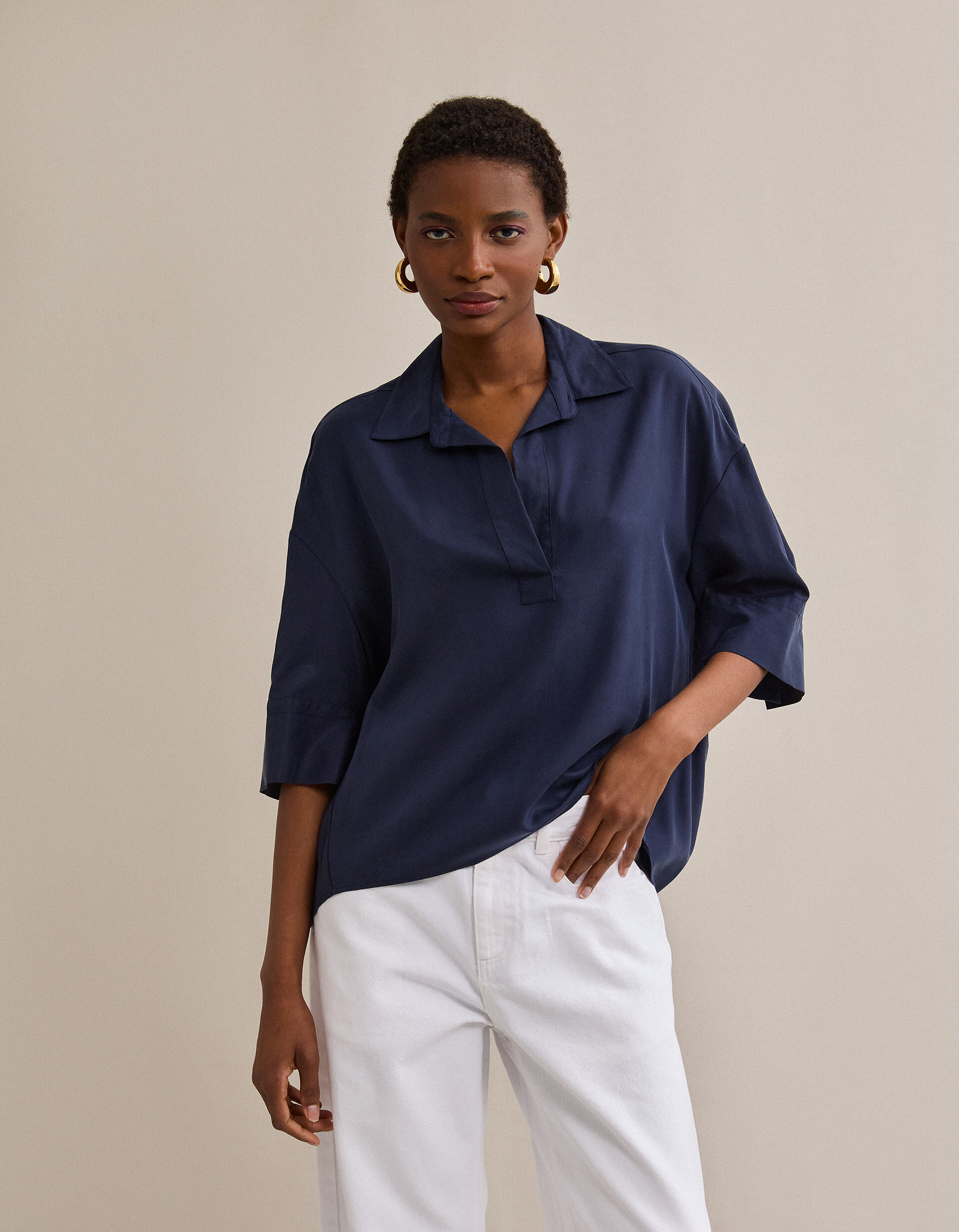 Comprar Online Blusa Liocel, Mulher, Azul Escuro