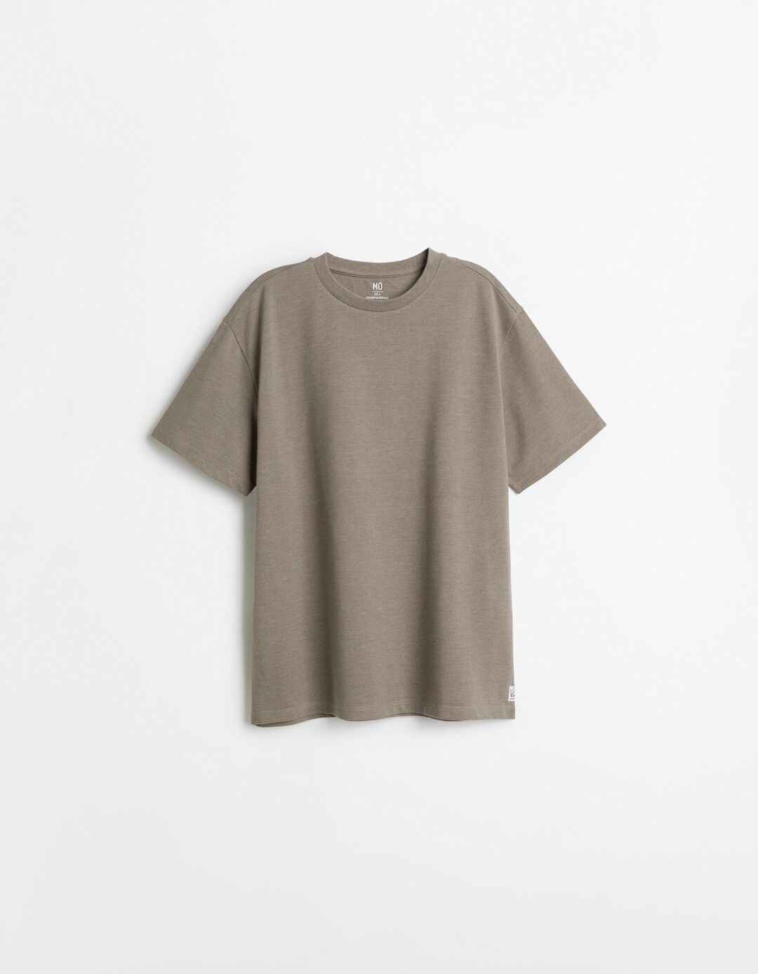 T-shirt Piquet, Homem, Castanho Claro