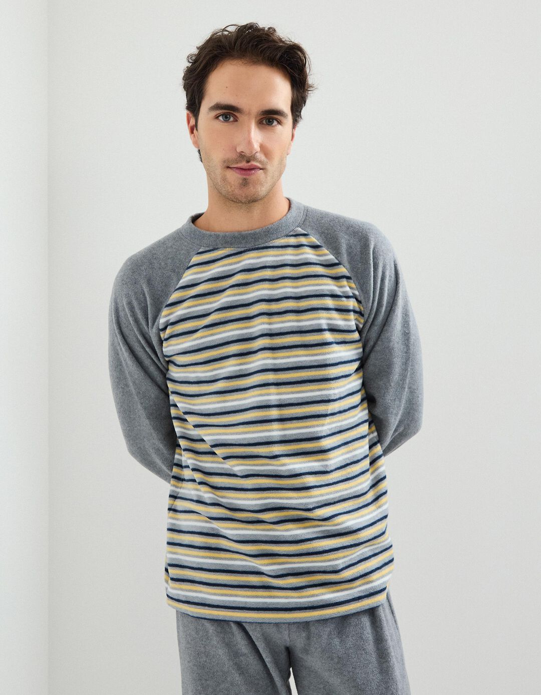 Pijama, Homem, Cinzento